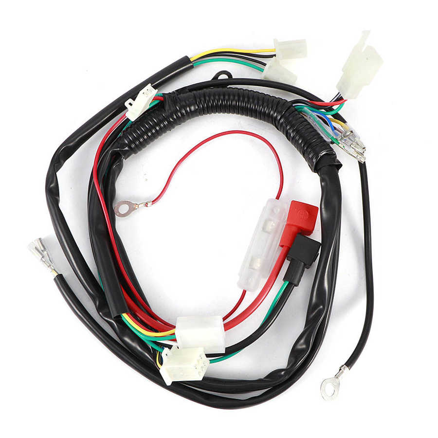 Cableado de arranque de motor eléctrico, arnés de arranque de motor eléctrico para motocicleta, ATV, Quad, 70cc, 90cc, 110cc, 125cc