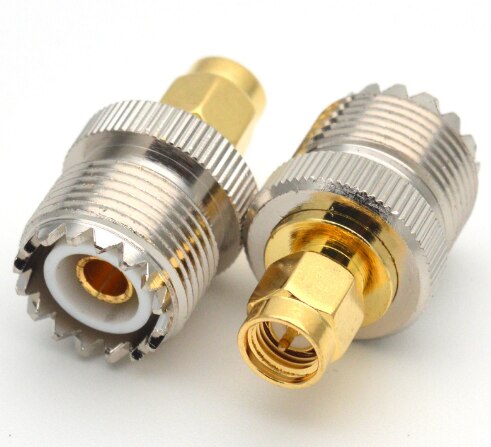 Greluma 3pcs SO239 PL259 Adapter UHF Female to Female Jack Shot RF Connector