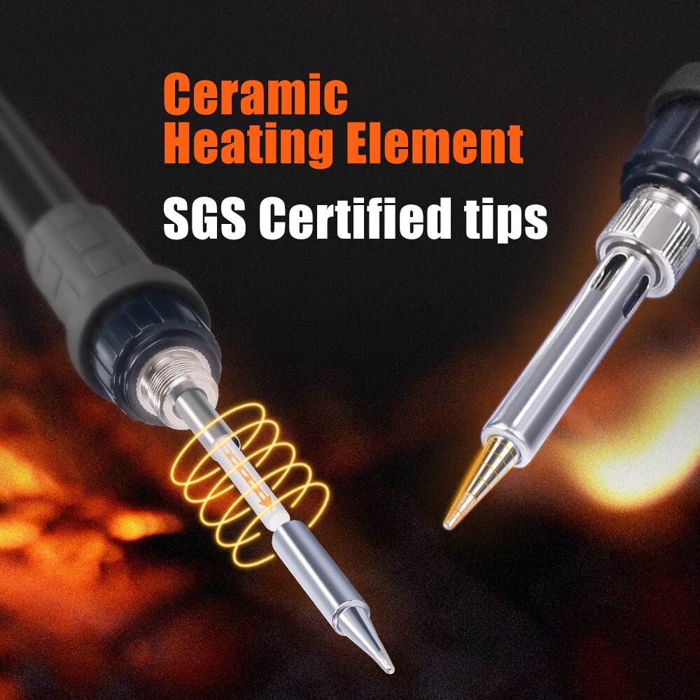 Silverflo 926portato VI saldatore elettrico stazione di saldatura digitale temperatura regolabile saldatore strumento di riparazione saldatura SMD