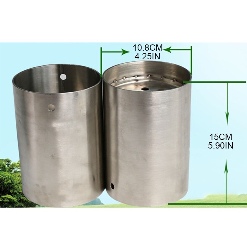 Indoor Practice Golf Hole Cup Premium Stainless Steel Flagpole Hole Protect Green Hole Training Aids for Practice Stick