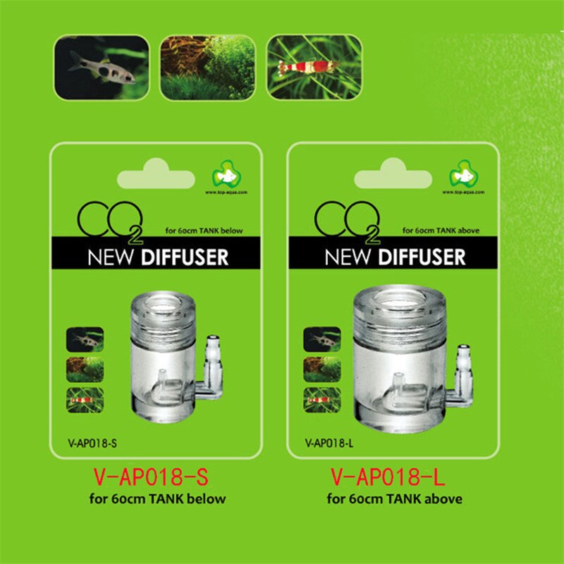 CO2 Diffuser Met Bubble Teller Acryl Aquarium Aquarium Aquatic Plant 2 Size