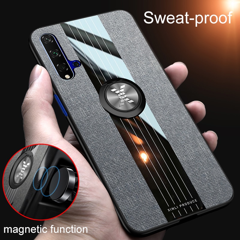 Nova5T, funda con anillo de armadura, funda de tela para Huawei Nova 5 T YAL-L41 de 6,26 pulgadas, funda, funda, fundas Hauwei 5 T 5 T Nova5 T