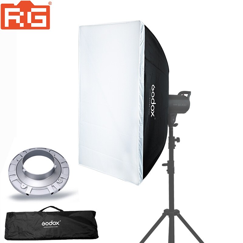 Godox softbox 60*60/60*90/90*90/70*100/80*120 Portable Rectangular soft box with Bowens Mount Optional Honeycomb Grid Softbox: 60x60cm / BW