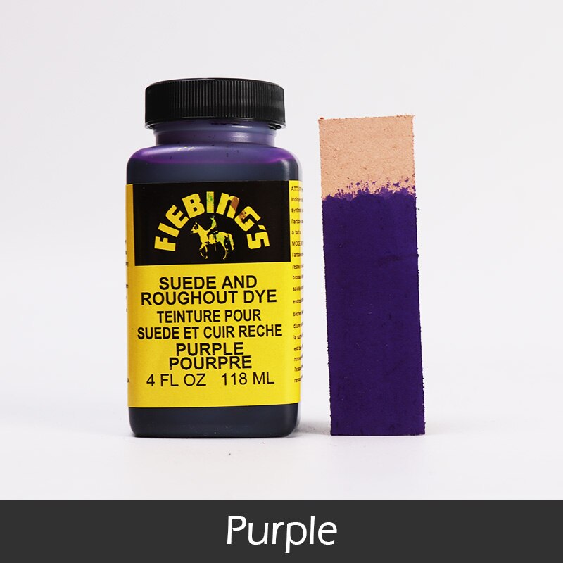 Peinture pour daim, teinture de fourrure et de cuir, colorant pour chaussures, DIY bricolage, 118ml, 19 couleurs disponibles: Purple-118ml