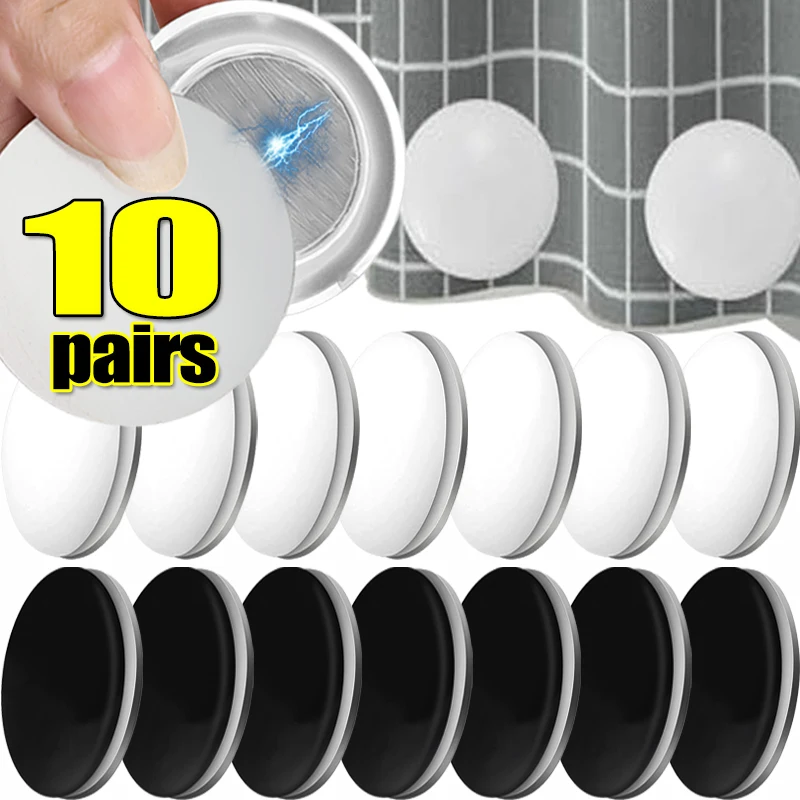 10/1x Magnetische Douchegordijn Gewichten Waterdichte Magnetische Gesp Koelkast Tafelkleed Magneet Knop Herbruikbare Spijkerloze Gordijn Clips