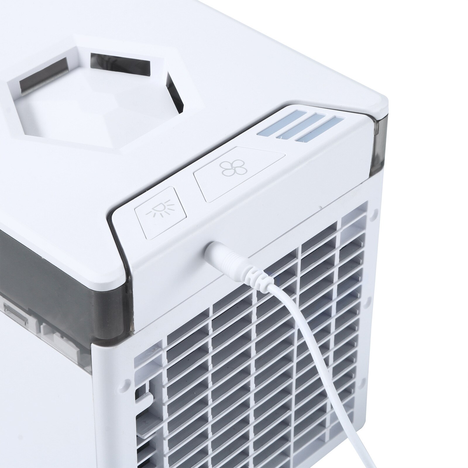 Portable Mini Air Cooler Conditioner Usb Small Air Cooler Ice Crystal Desktop Air Cooling Fan Humidifier Purifier Office Bedroom