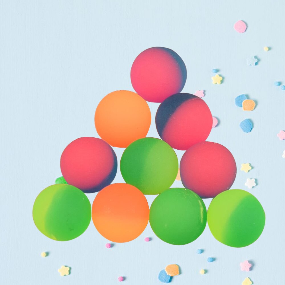 20pcs bouncing balls Float in Water Bi-color Bouncy Ball Jumping Ball for Children