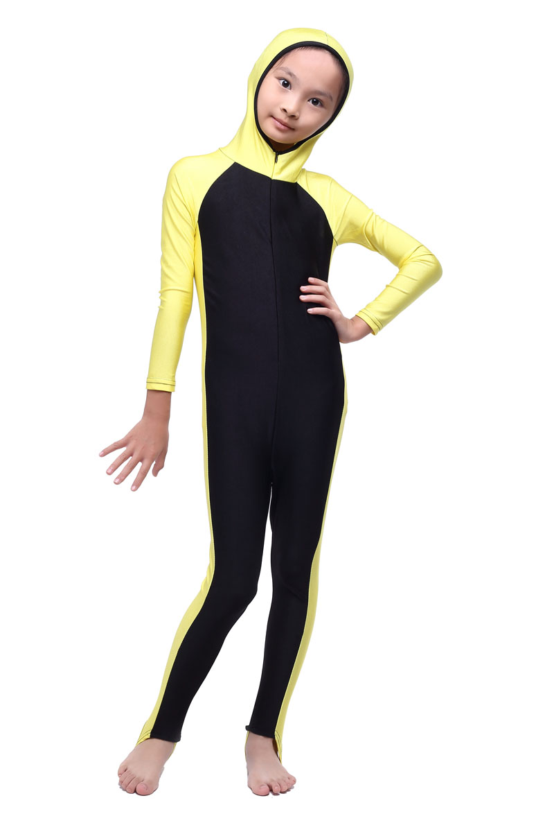 Burkini para niñas, bañador modesto musulmán, Hijab, Mayo islámico, Boerkini, traje de baño de una pieza,