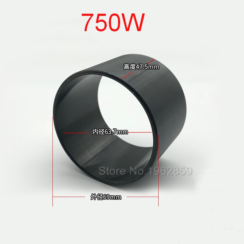 2Pcs Cilinder Zuigers Polyimide Rubber Ring Voor 550W 750W 1100W 1500W Olievrije Luchtcompressor tandheelkundige Onderdelen: 750W 69x63.7x47.5