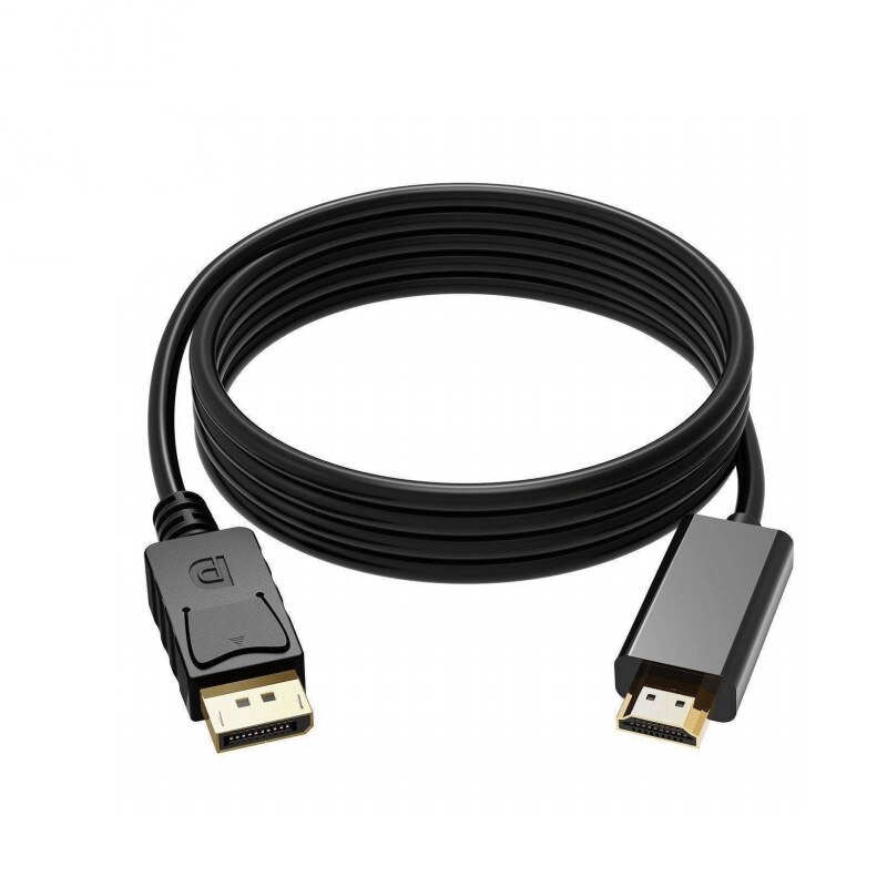 DP to HDMI 1.8M display port Displayport Male DP to HDMI Male Cable Adapter Converter for PC Laptop HD Projector TV