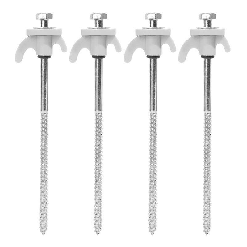 10/2 Stuks Metalen Tent Spikes Camping Haringen Boor In Grond Ankers Zware Spiraal Schroef Met Hex Socket Stakes camping Stakes: Bruin