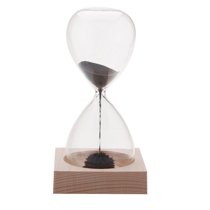 1pcs net Hourglass Awaglass Hand-blown Sand Timer Desktop Decoration netic Hourglass Black: Default Title