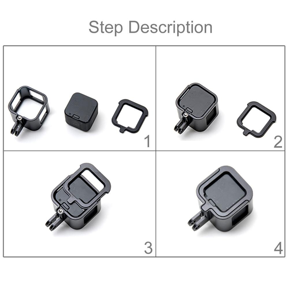 AnjieloSmart-carcasa de aluminio para GoPro hero4/5 session, funda protectora de marco de sesión