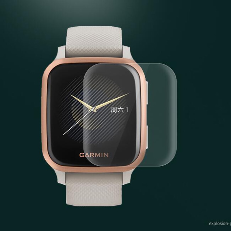5Pcs Soft Tpu Clear Beschermende Film Smartwatch Lcd Guard Voor Garmin Venu Sq Muziek Sport Smart Horloge Full Screen protector Cover