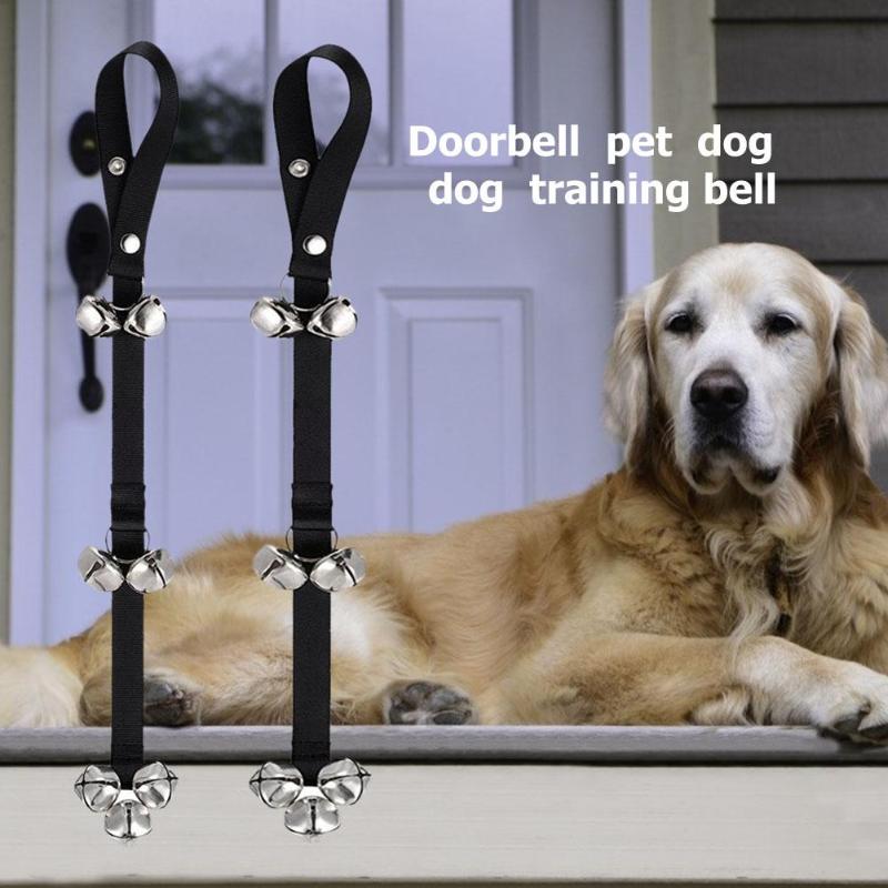 2 stk hunde træningsklokker justerbar kæledyr hund kat husbrud dørklokke
