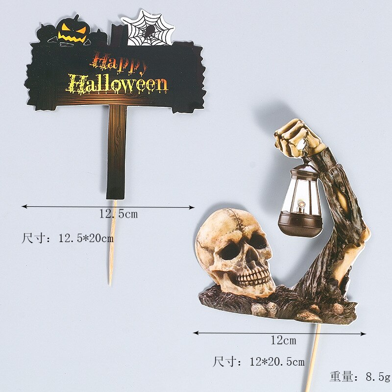 Halloween Cake Topper Sickle Hnted House Theme C... – Vicedeal - View #7