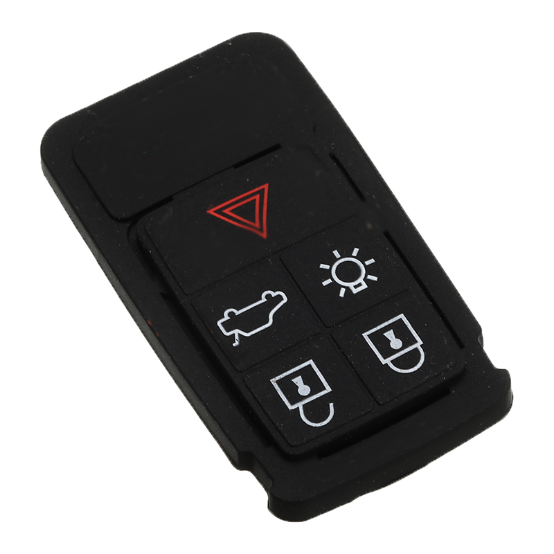 5 Buttons Remote Key Rubber Pad Replacement Fob Fit For Volvo S60 S80 XC70 XC90 Car Remote Key Mat Case Auto Accessories