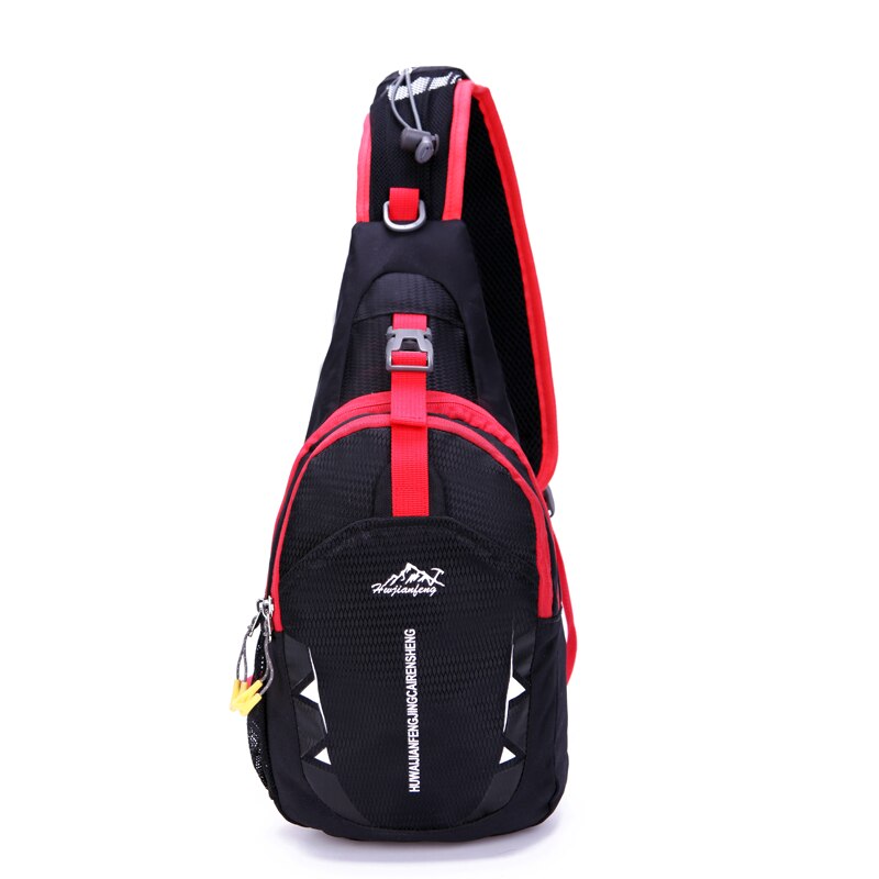 High Capacity Waterproof Chest Bag Camping Outdoor Travel Bags Women Men Travel Hiking Shoulder Sling Backpack: Black