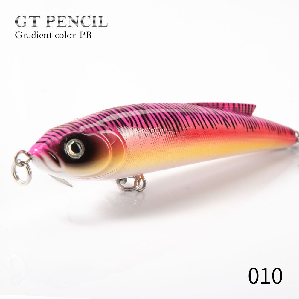Hunthouse GT Matita Richiamo di Pesca 140mm 70g Traina Acqua Salata Affondamento Stickbait traballante Trota Artificiale Tonno colata Spigola: Lavanda