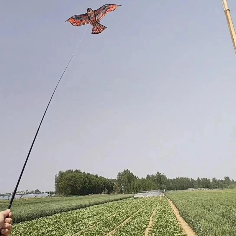 Anti pájaro volando halcón cometa repelente de aves gran águila cometas espantapájaros señuelo para granja jardín repelente de plagas de aves