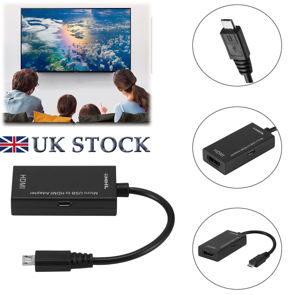 Mini Micro USB 2.0 MHL To HDMI Cable HD 1080P For Android Samsung HTC LG Android HDMI Converter
