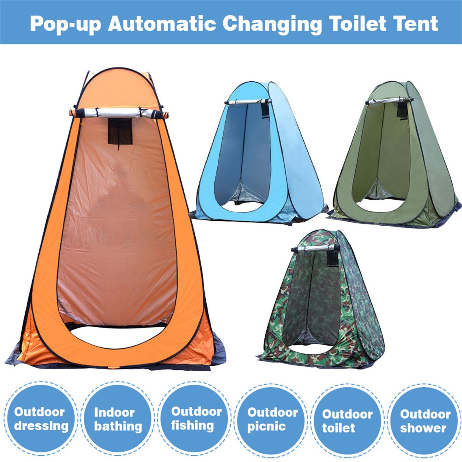 Pop Up Pod Changing Room Privacy Tent Easy Set Up Portable Outdoor Shower Tent Camp Toilet Rain Shelter For Camping And Beach