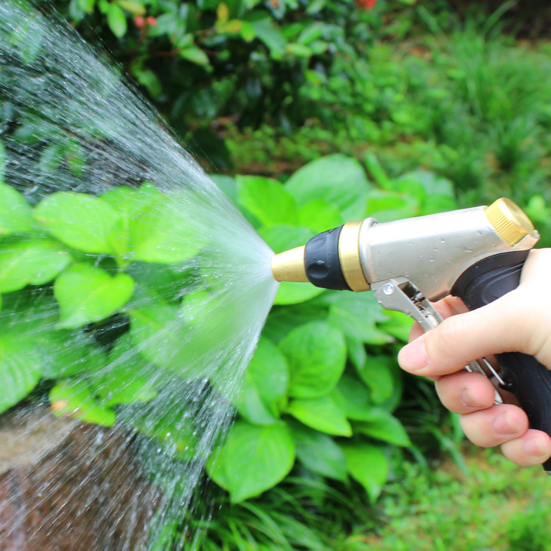 Spray Lawn High Pressure Water Gun For Garden Washing Car Durable Hand-held Tools Watering Multi-function For 8 Spray Modes