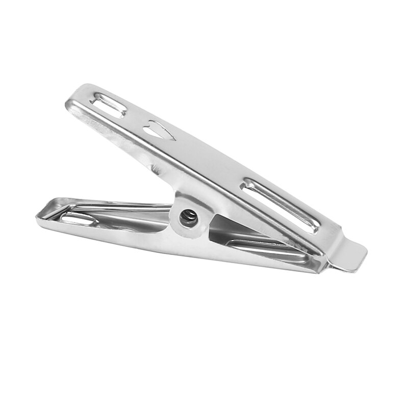 100PCS Clothes Pegs Stainless Steel Clips For Coat Pants Laundry Drying Hanger Rack Washing Towel Holder Hanger Retail