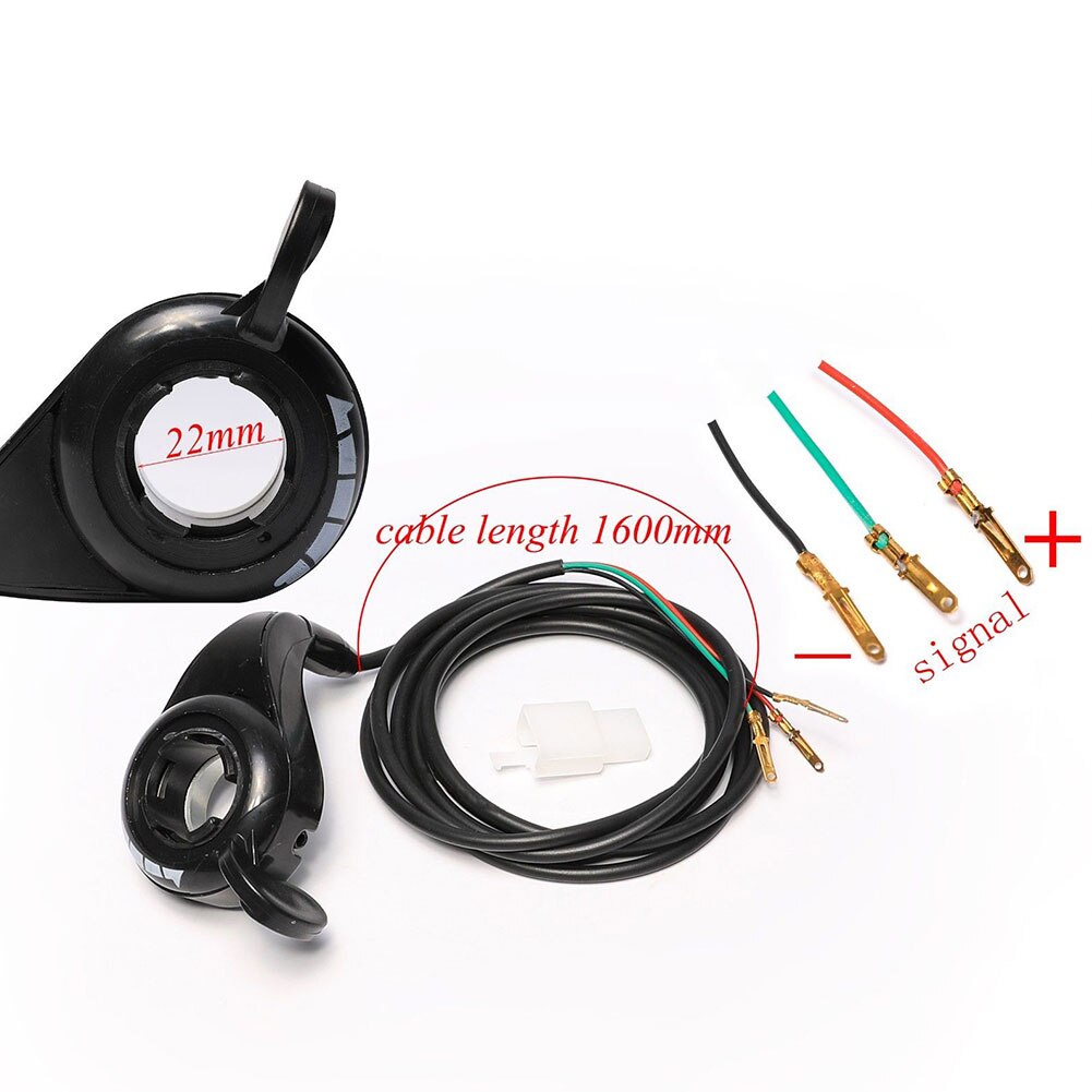 Accélérateur de pouce ABS métal poignée accélérateur Durable remplacement Scooter accessoires contrôle de vitesse universel 3 fils vélo électrique