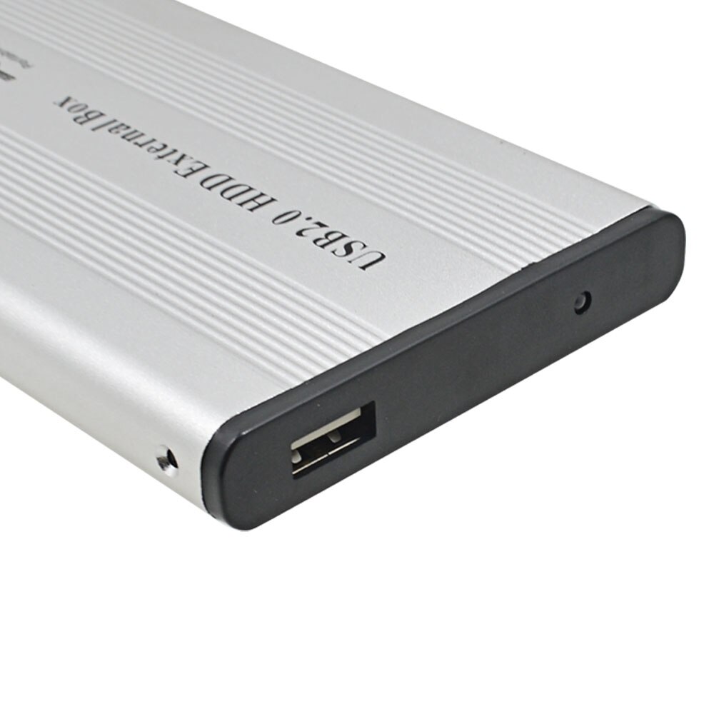 TISHRIC SSD HDD External Enclosure Case Notebook 44pin IDE To USB 2.0 2.5" Hard Disk Enclosure Box Optibay With USB 3.0 Cable