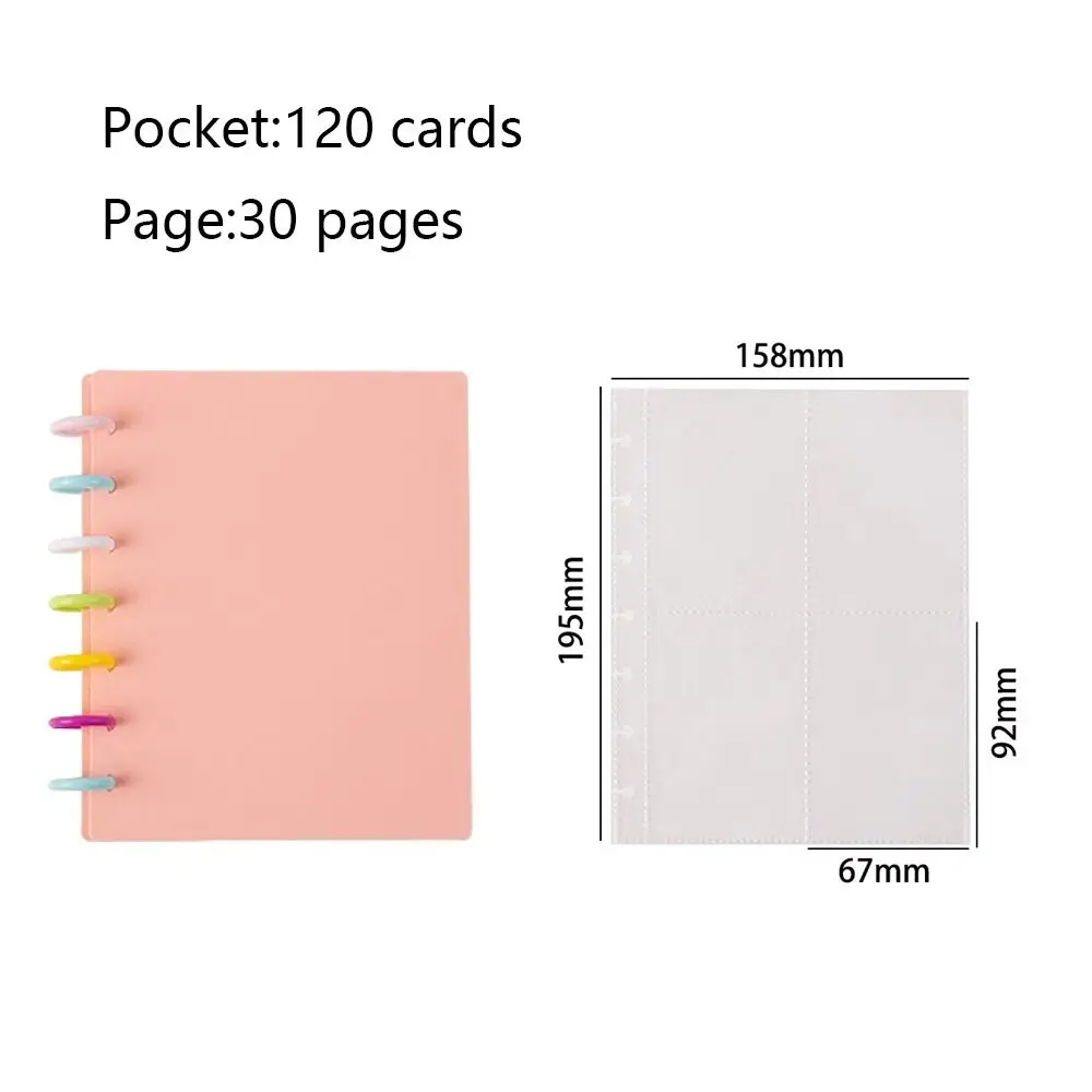 Multi-Taschen 3-Zoll-Fotoalbum eins Stil Idol Karten sammeln Buch kpop Karten Halfter verlieren blatt Bindemittel Foto karten Halfter: Licht Grau