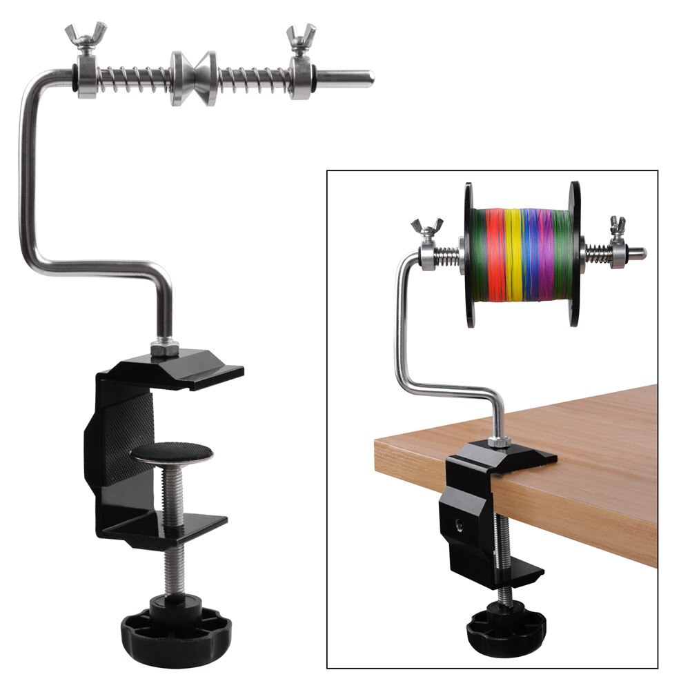 Protable nawijarka robić żyłki wędkarskiej z zaciskiem-regulowana stabilna żyłka robić kołowrotka Spooler wielofunkcyjny system buforowanie stacja: A linia winder