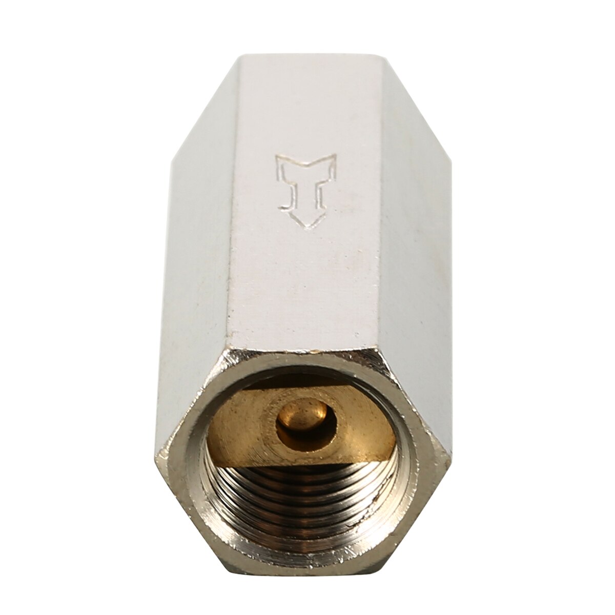 1pc Brass Air Check Valve 1/4" Threaded BSPP Female Full Ports One Way Air Gas Check Valve For Boiler Pressure Vessel Mayitr