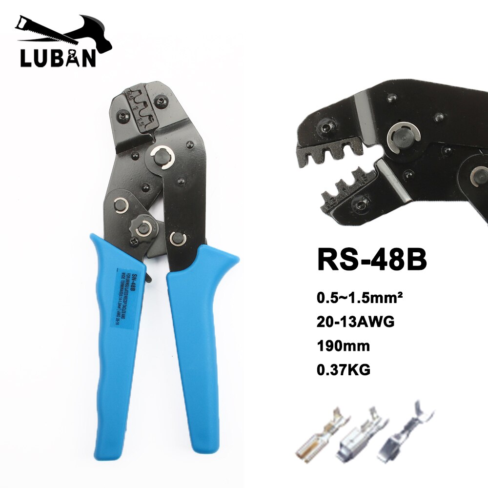 RS-01BM SN-01BM terminal spring clamp terminals Crimping Tool Crimping pliers For D-SUB SN-48B SN-28B SN-02BM