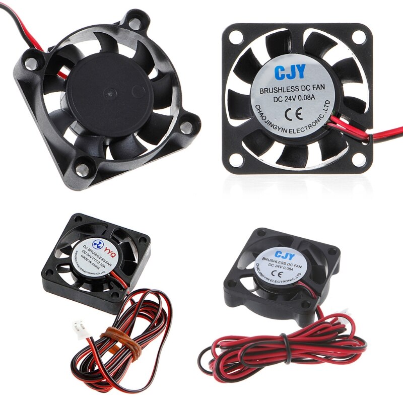 DC 24V 2-Pin Cooling Fan 40mm 40x40x10mm 4cm 4010s 9Blade For 3D Printer CPU 40JB