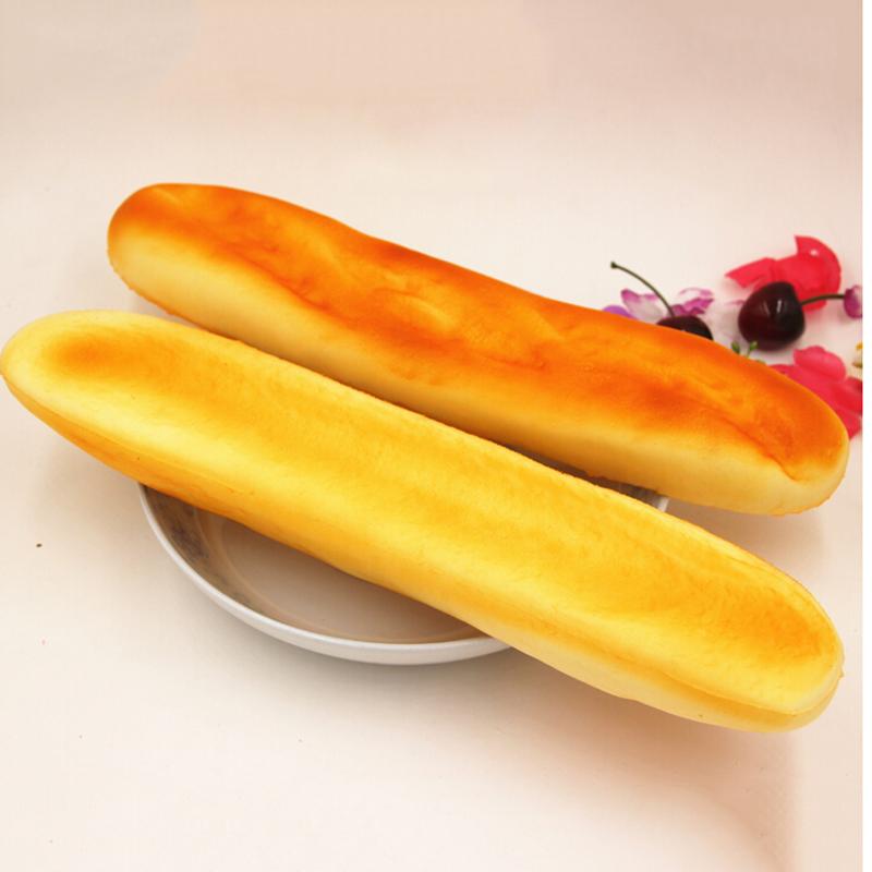 French Baguettes Kawaii Squishy Rising Jumbo Cute Squeeze Stress Kids Pillow Loaf Cake Bread Toy Kitchen Toys