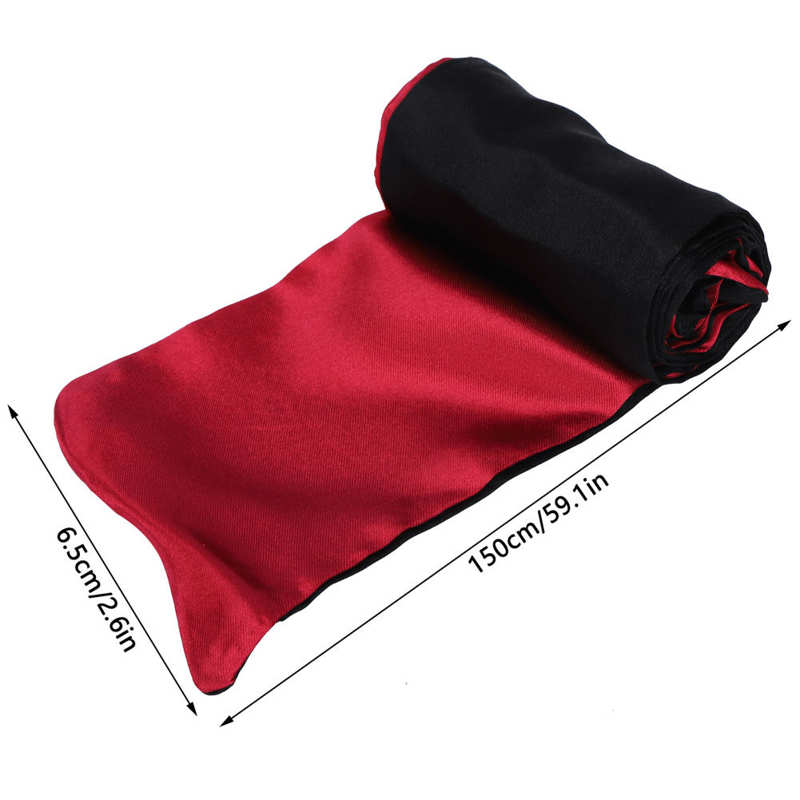 Silk Eye Cover Silk Cloth Eye Cover Sleeping Blindfolded Game Eyeshade Blindfold Tie Red Black for Valentine\'s Sleeping