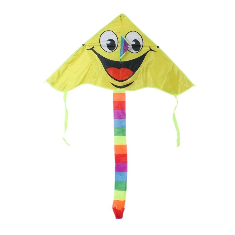 Tegneserie smilende ansikts drage for barn utendørs sport smiley animasjon flygende drager