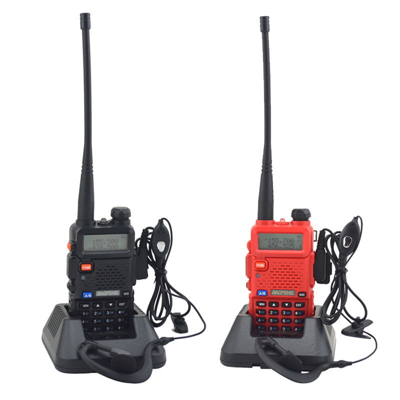 Baofeng bf -uv5r uv -5r dobbeltbånd vhf 136-174 mhz og uhf 400-520 mhz fm toveisradio baofeng wallkie-talkie med gratis ørepropp