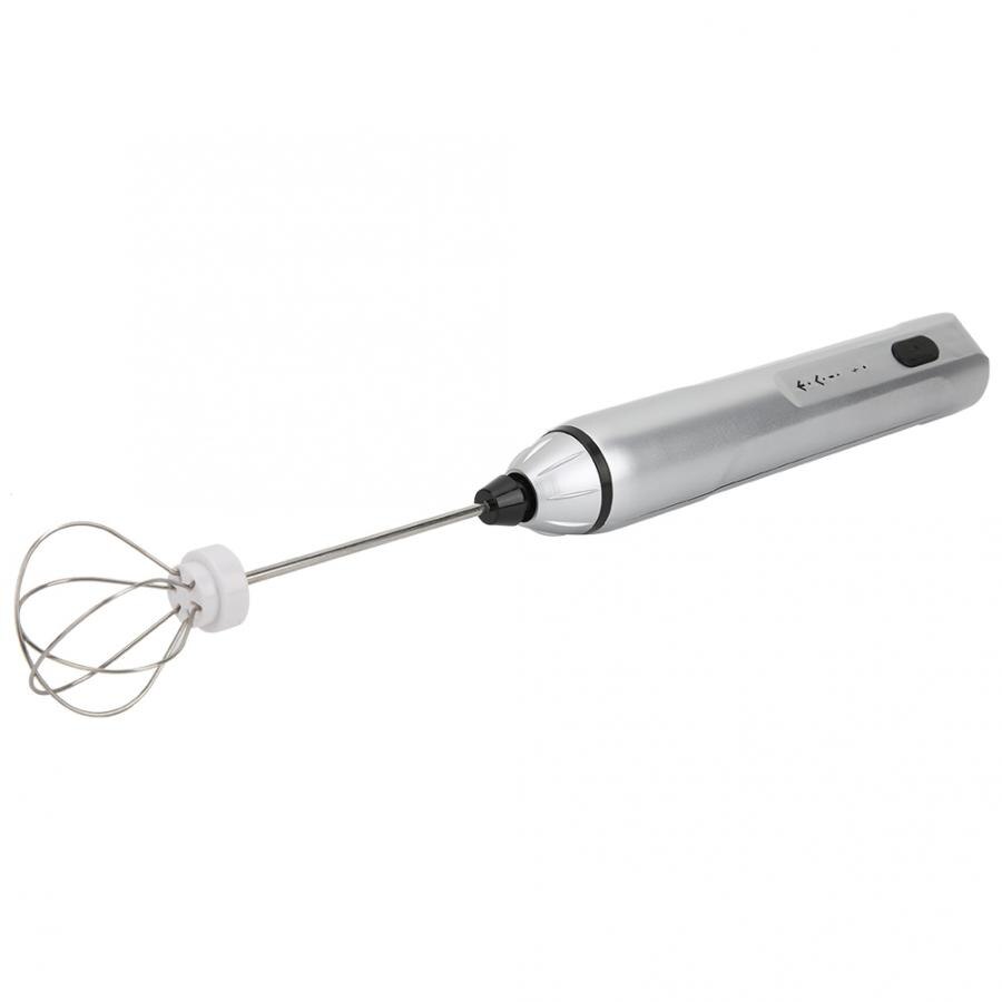 Weinsamkeit Elektrische melkopschuimer, USB-oplaadbaar, met 3 roerkoppen, mini-garde, 3 instelbare snelheden, mini-eiermixer voor koffie, matcha, latte, cappuccino