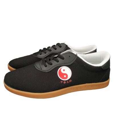 Maat 34-45 Taichi Schoenen Vechtsport Schoenen Taiji Schoenen voor Taichi Karate Taekwondo Wushu Training Zwart