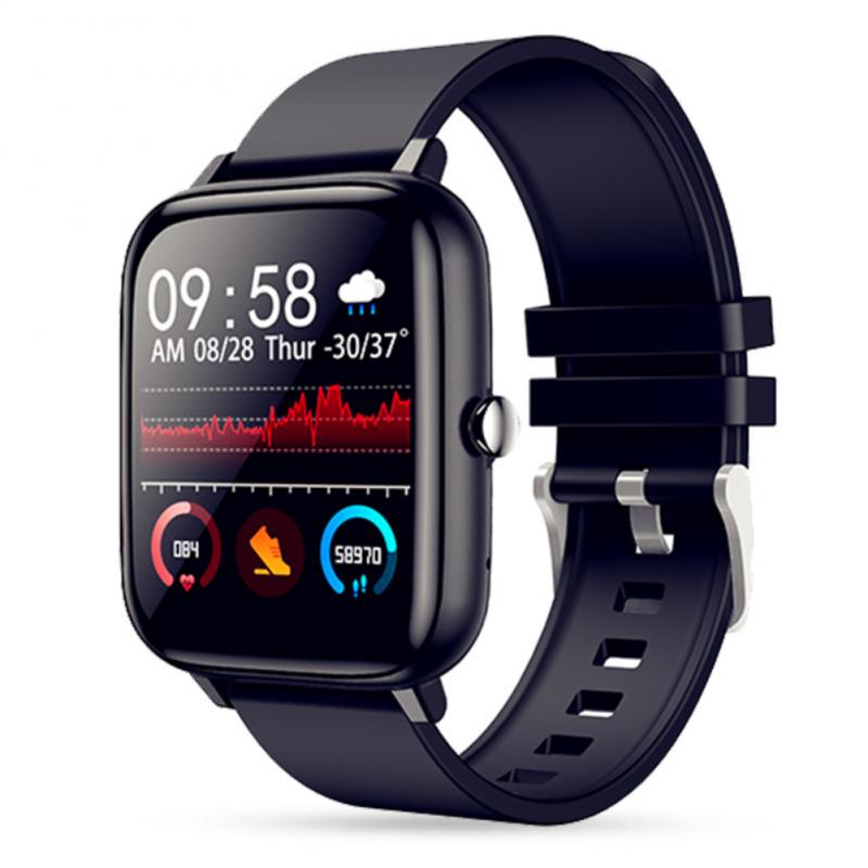 2021 Smart Watch uomo donna Full Touch Monitor per la pressione sanguigna Fitness Tracker Sport Smartwatch Watch per Android IOS Smart Clock: 01