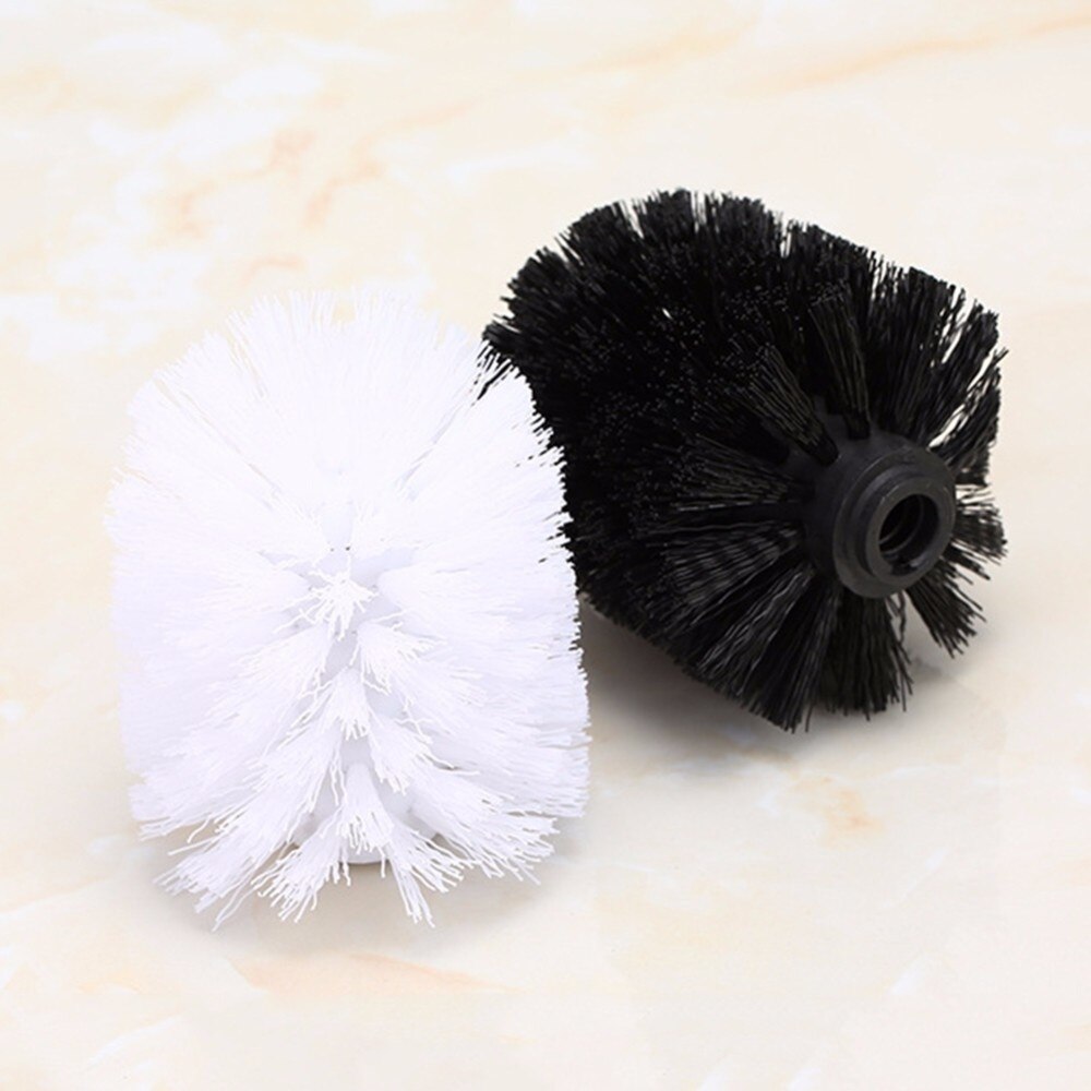 Universal Replacement Toilet Brush Head Holder White Black Clean Spare Parts Tools Toilet Brush Home Bathroom Accessories