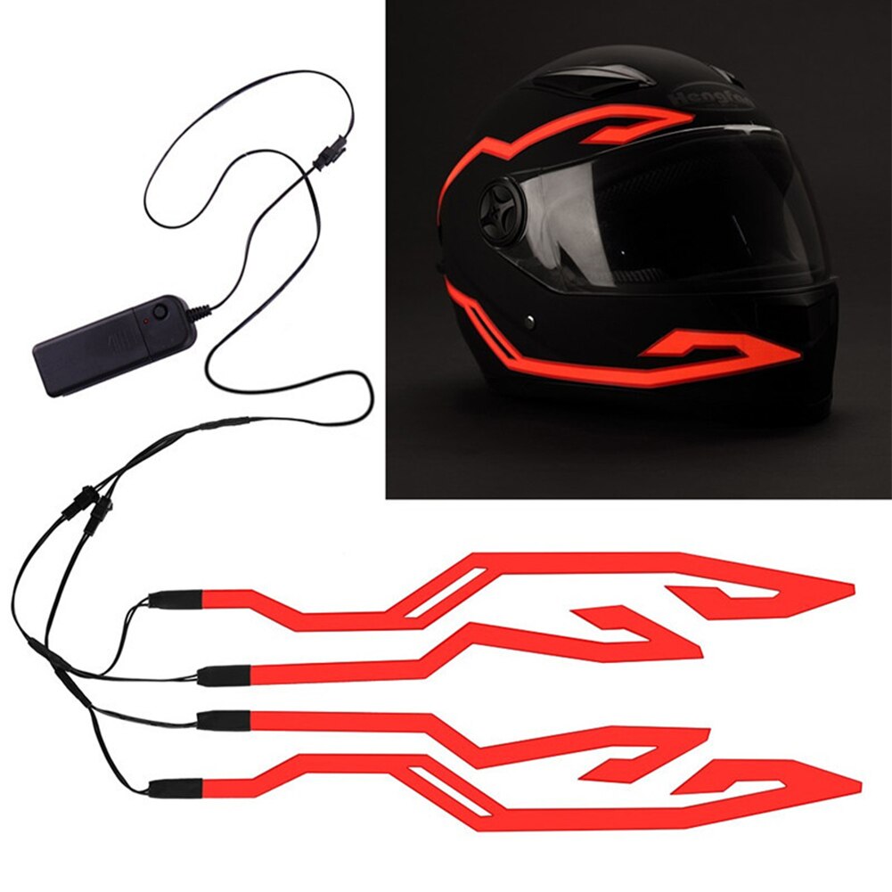 Bande lumineuse LED pour casque de moto, Signal universel clignotant, nuit, conduite, style lumineux Durable, avertissement, autocollant de bricolage étanche