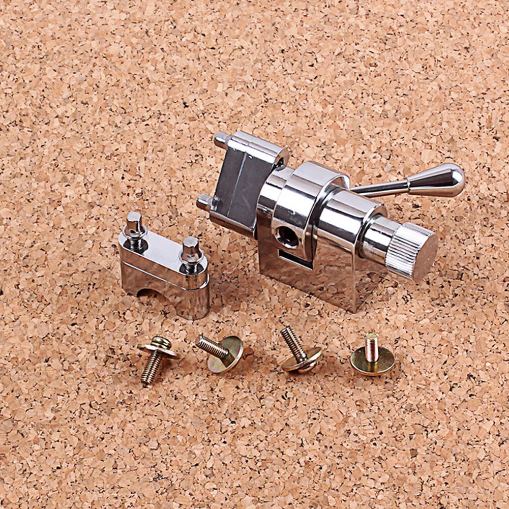 Tooyful Metal Snare Drum Strainer Throw Off Clamp Strainer Regulator With Mounting Screws Silver Drum Strainer For Drum-Player