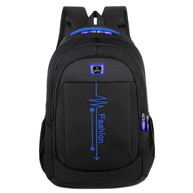 Casual Oxford Laptop Mochilas de Viagem para Adolescentes, Grande Capacidade Computer Bag, Fit para Notebook, Masculino Estudante, Novo: Azul