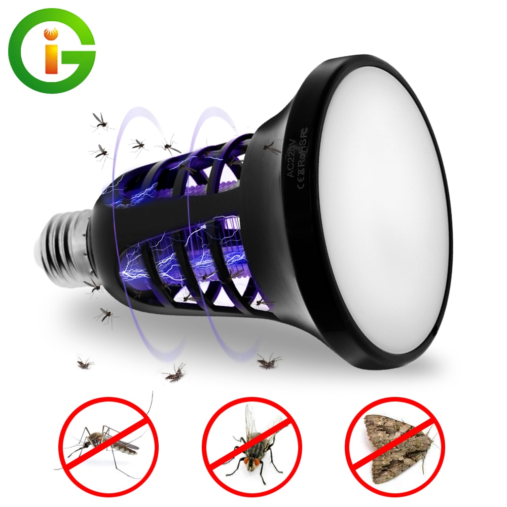 AC220V Elektronische Muggen Killer Lamp 8W E27 Led Muggenval Insectenverdelger Gloeilamp Slaapkamer Anti-Mug Lichten voor Baby