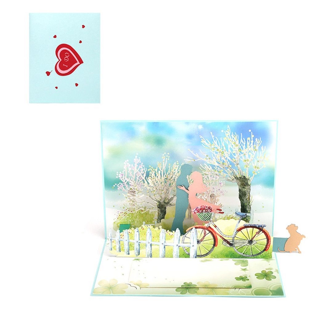 3D Pop up Cards Valentines Day Cards Handmade Invitations Card for Anniversary Blessing Thank You Greeting Cards Birthday Card