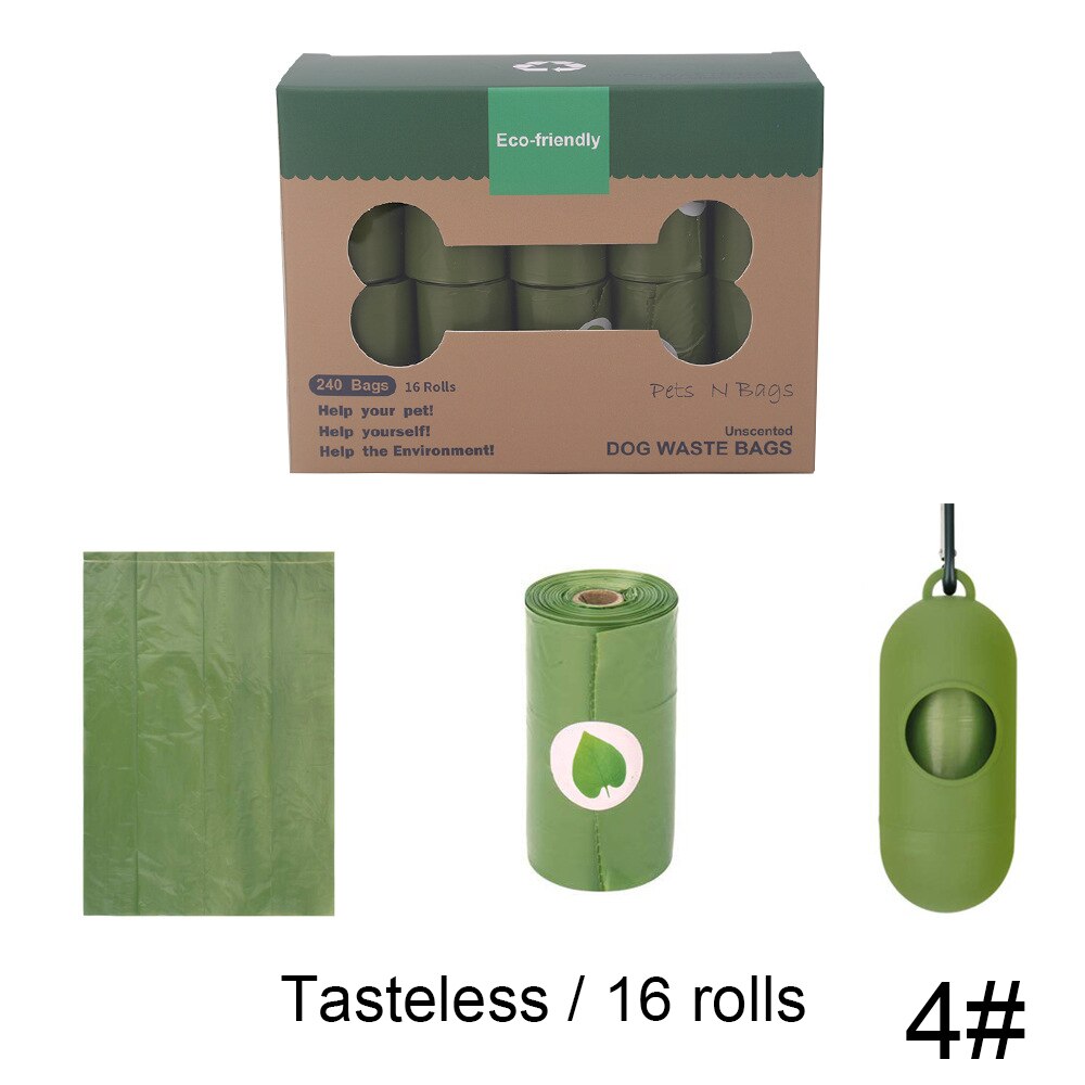 Sac de merde pour animaux de compagnie dégradable sacs de déchets de chien Portable épaissir Durable sac à ordures pour animaux de compagnie chien fournitures portables en plein air: 4
