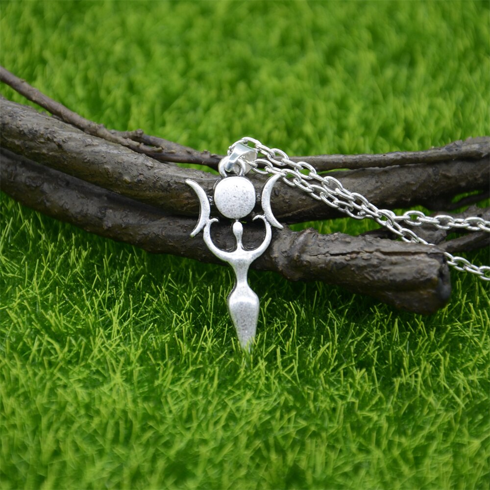 Wicca Triple Moon Goddess Pendant Wiccan Jewlery Accessories For Women Necklace Suppliers
